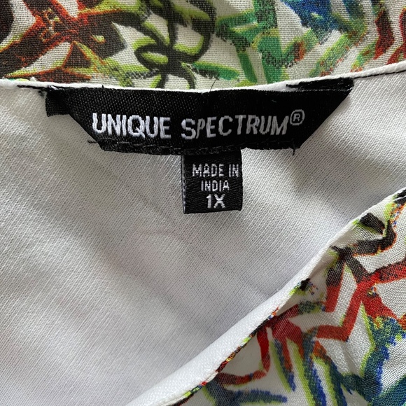 BUY 2 ITEMS & GET 1 FREE: Boho Colourful Kerchief Top Sz 1X - Picture 8 of 10